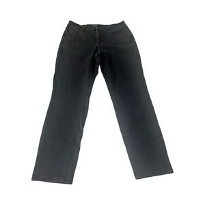 Judy Blue Jeans Womens 15/32 Black Pull‎ On High Rise Slim Stretch Denim
